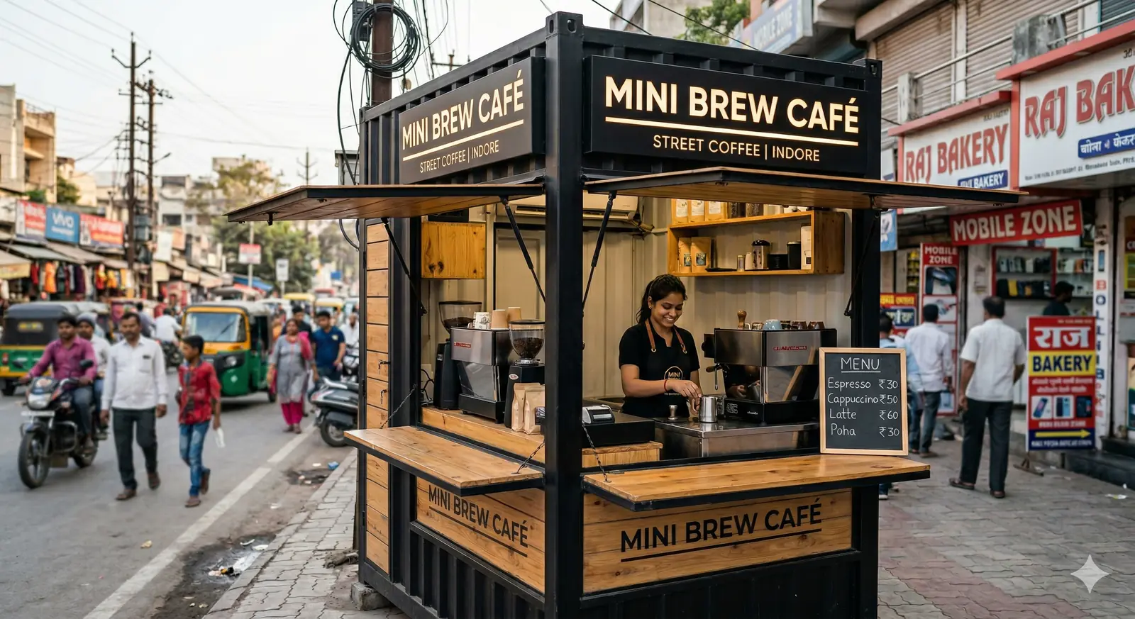 Container Cafe Exterior